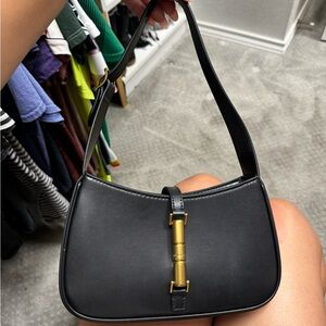 Charles & Keith Cesia Metallic Accent Shoulder Bag